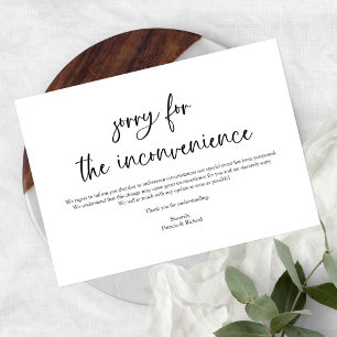 Simple Modern Event Cancellation Announcement Note