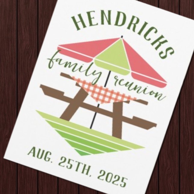 Simple, Modern Family Reunion Invitation (Family Reunion invitation design)