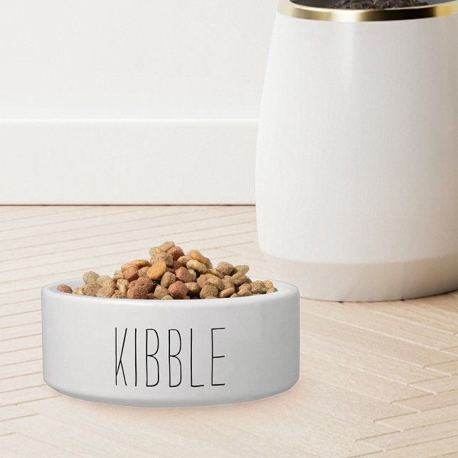 Simple Modern Farmhouse Style Lettering Kibble Bowl (Creator Uploaded)