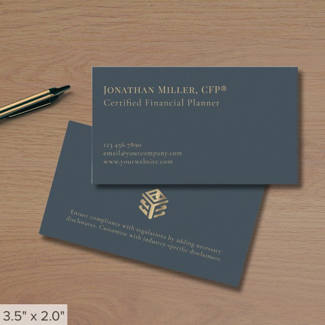 Simple Modern Financial Services Business Card (Creator Uploaded)