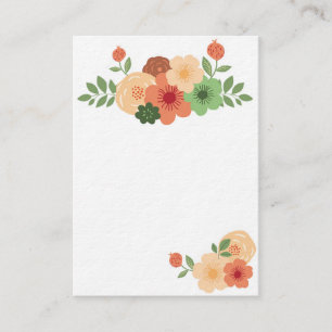 Simple Modern Floral Business Card