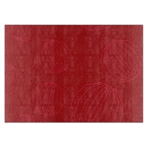 Simple, modern, flowing Christmas ornaments Cutting Board