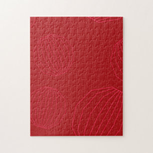 Simple, modern, flowing Christmas ornaments Jigsaw Puzzle