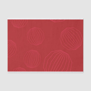 Simple, modern, flowing Christmas ornaments Tissue Paper