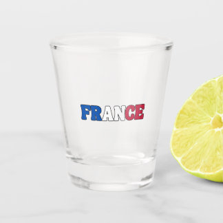 Simple Modern France National Flag Apparel Shot Glass