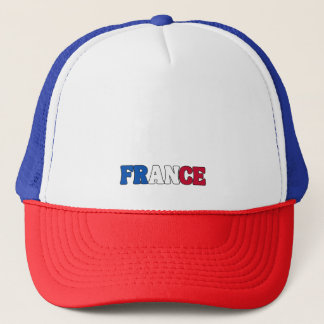 Simple Modern  France National Flag Apparel Trucker Hat