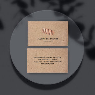Simple Modern Fresh Bakery Eco Professional Logo Business Card