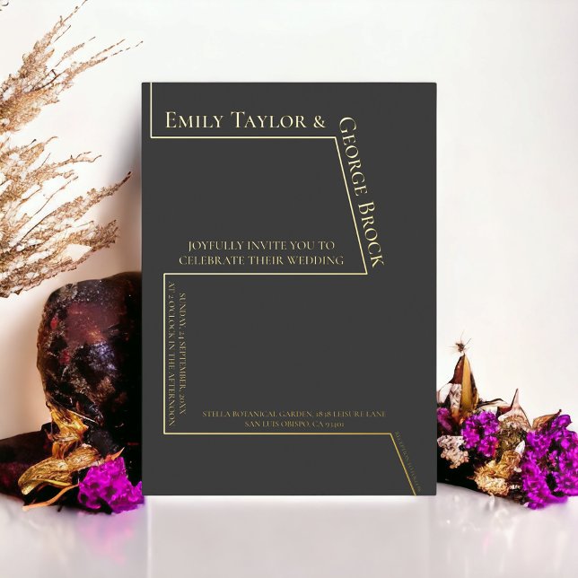 Simple Modern Funny Elegant Minimal Wedding Gold (Creator Uploaded)
