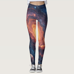 Simple Modern : Galaxy Space Rock Cool Leggings