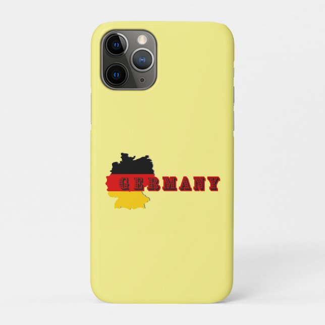 Simple Modern Germania Germany Art Letter Souvenir Case-Mate iPhone Case (Back)