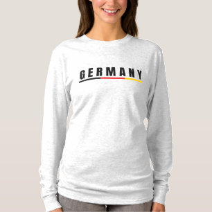 Simple Modern Germania Germany Art Letter Souvenir T-Shirt