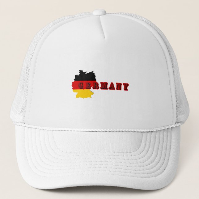 Simple Modern Germania Germany Art Letter Souvenir Trucker Hat (Front)