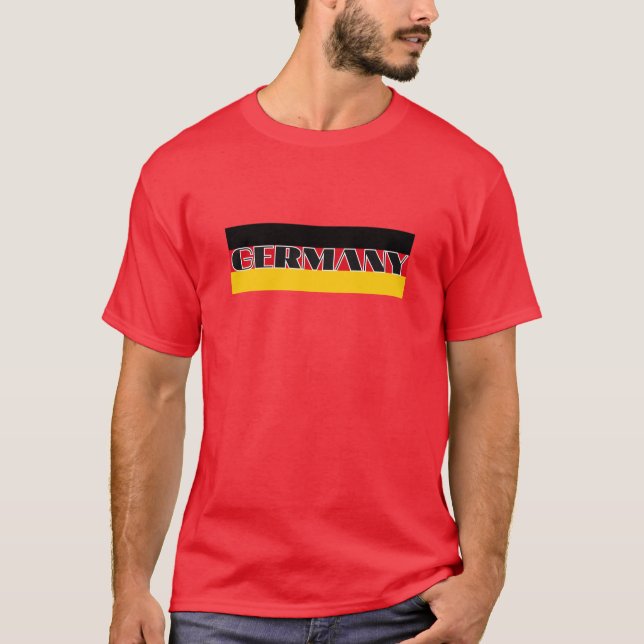 Simple Modern Germany german flag  Souvenir T-Shirt (Front)