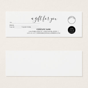 Simple Modern Gift Certificate Baking Bakery Cake