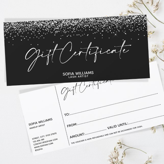 Simple Modern Gift Certificate Gift Card add logo (Creator Uploaded)