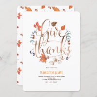 Simple Modern, Give thanks, Thanksgiving Party