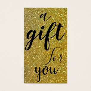 Simple & Modern Gold Glitter Business Gift