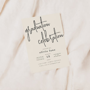 Simple Modern Graduation Party Invitation