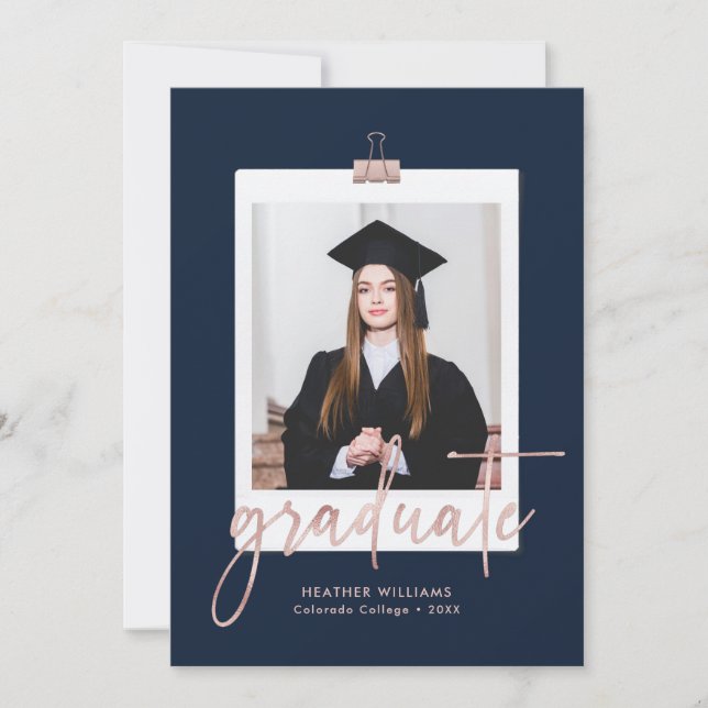 Simple Modern Graduation Party Invitation (Front)