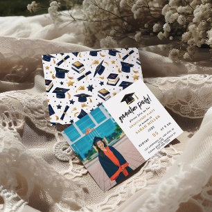 Simple Modern Graduation Party Invitations