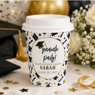 Simple Modern Graduation Party  Paper Cups