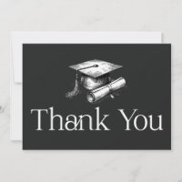 Simple Modern Graduation Thank You
