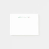 Simple Modern Green Post-it® NotePad