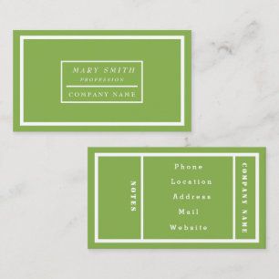 Simple Modern Greenery Business Card