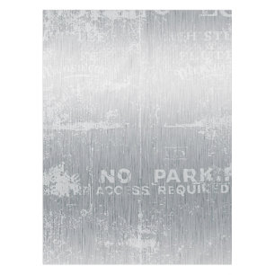 Simple modern grey no parking tablecloths 