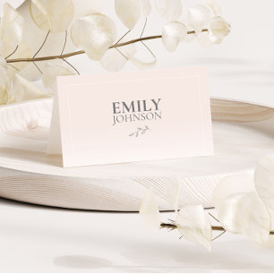 Simple Modern Guest Name Place Card