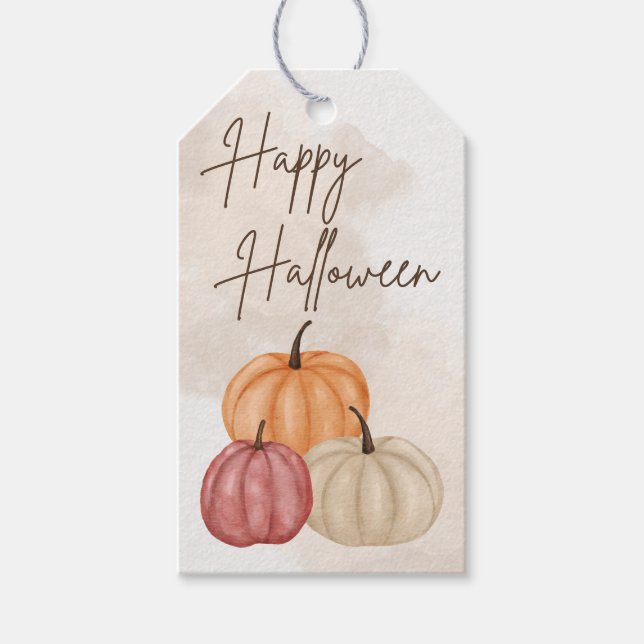 Simple Modern Halloween Gift Tag (Front)