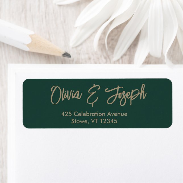 Simple Modern Hand Sketched Script Emerald Green (Insitu)