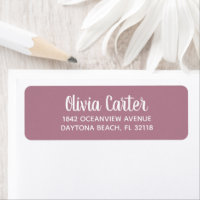 Simple Modern Hand Sketched Script Return Address