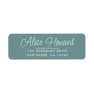 Simple Modern Hand Sketched Script Return Address 