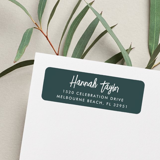 Simple Modern Hand Sketched Script Return Address (Creator Uploaded)