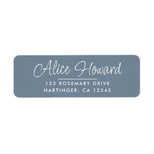 Simple Modern Hand Sketched Script Return Address