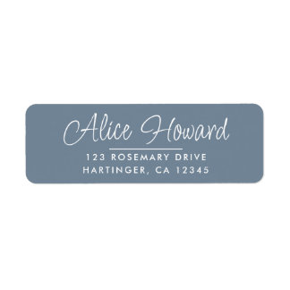 Simple Modern Hand Sketched Script Return Address