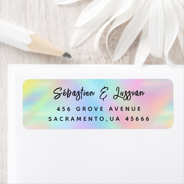 Simple Modern Hand Sketched Script Return Address  (Insitu)