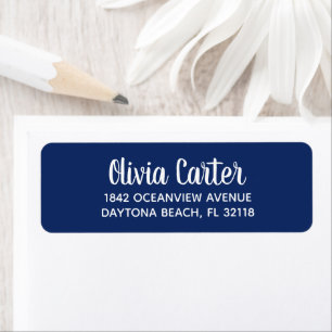 Simple Modern Hand Sketched Script Return Address