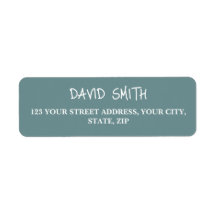 Simple Modern Hand Sketched Script Return Address 