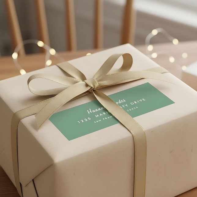 Simple modern hand written script return address (Creator Uploaded)