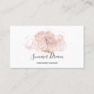 Simple Modern Handmade Honey Candle Business Card
