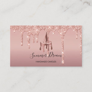 Simple Modern Handmade Honey Candle Business Card