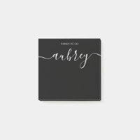 Simple Modern Handwritten Name Black