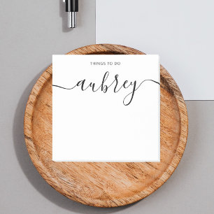 Simple Modern Handwritten Name Post-it Notes