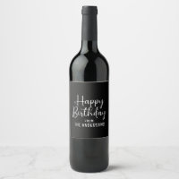 Simple Modern Happy Birthday From Us Family