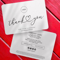 Simple Modern Heart Business Logo Coupon Promo