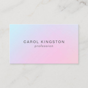 Simple Modern Holographic Beauty Profession Business Card