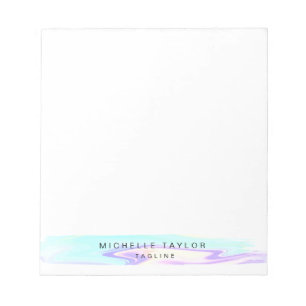 SIMPLE MODERN HOLOGRAPHIC IRIDESCENT NOTEPAD