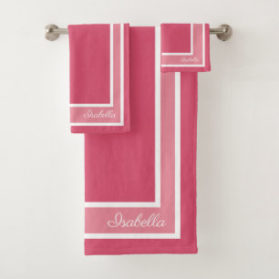 Simple Modern Honeysuckle Bath Towel Set